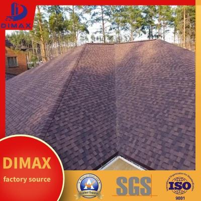 China Techo de fibra de vidrio de color con tejas de asfalto con revestimiento de piedra tipo compuesto techo con tejas de techo en venta