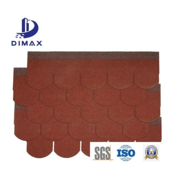 Quality 2layers Colored Stone Coated Fiberglass Asphalt Roof Shingles Fireproof for sale