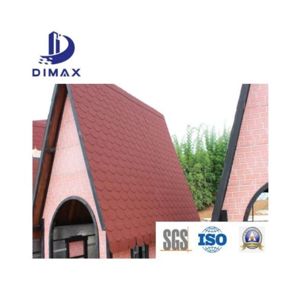 Quality 2layers Colored Stone Coated Fiberglass Asphalt Roof Shingles Fireproof for sale