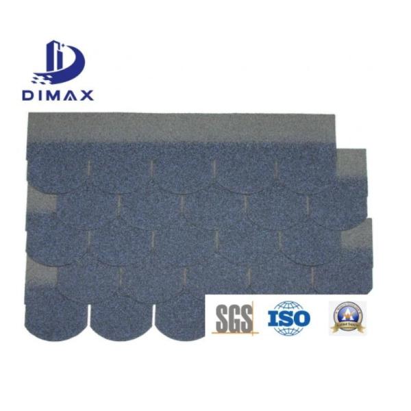 Quality 2layers Colored Stone Coated Fiberglass Asphalt Roof Shingles Fireproof for sale