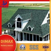 Quality 2layers Colored Stone Coated Fiberglass Asphalt Roof Shingles Fireproof for sale