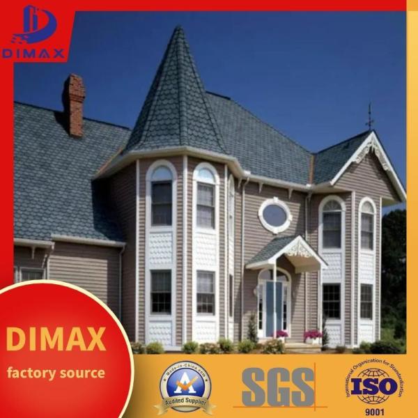 Quality Colored Fiberglass Asphalt Shingles Stone Coated 2layers Roofing Shingles Roof for sale