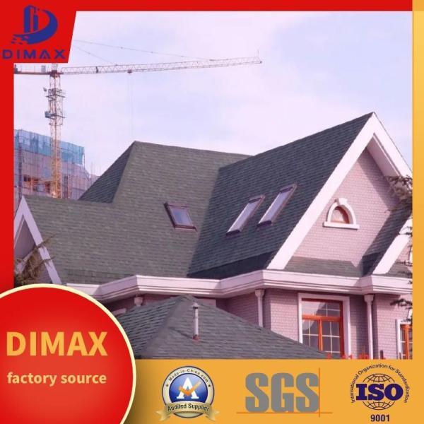 Quality Waterproof Colored Stone Coated Fiberglass Asphalt Roof Tiles Laminated Roofing for sale