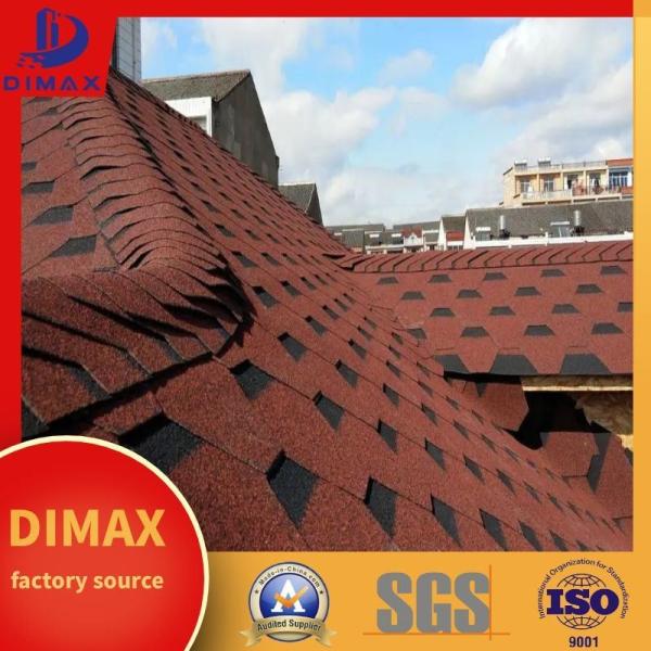 Quality Waterproof&Fire-resistant Colored Fiberglass Asphalt Shingles Luxury Asphalt for sale