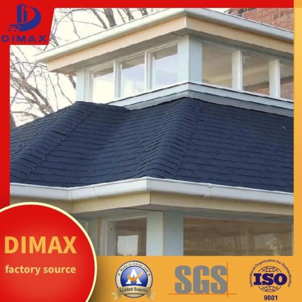 Quality 2layers Colored Stone Coated Fiberglass Asphalt Roof Shingles Fireproof for sale