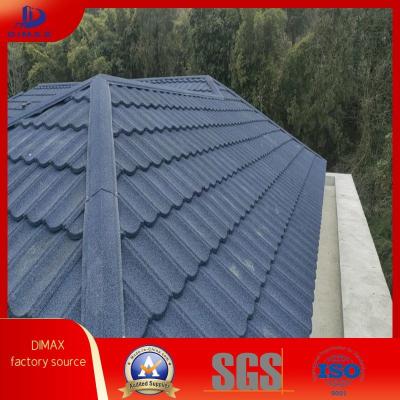 China waterproof&fireproof construction materials stone chips coated steel roofing shingle for sale