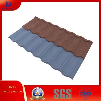 中国 環境に優しい屋根材料 色の石のチップで覆われた鋼の屋根タイル 販売のため