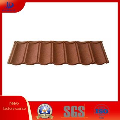 中国 NOT FADE Construction Materials Stone Chips Coated Steel Roofing Shingle 販売のため