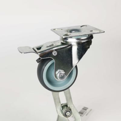 China 3 Inch Economical Soft TPR Castors Light Duty Swivel Lock Floor-protecting Castor Wheels Wholesale for sale