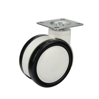 China 4 Inch Wheel Size Nylon Medical Casters For Polypropylene With Bracket Material for sale