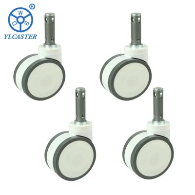 China Precision Ball Bearing Medical Casters With 4 Inches Overall Height  Nylon Bracket à venda