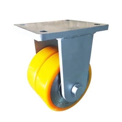 China Double Ball Bearing Plate Mounting Heavy Duty Casters 3.5 Swivel Radius 50mm Wheel for sale