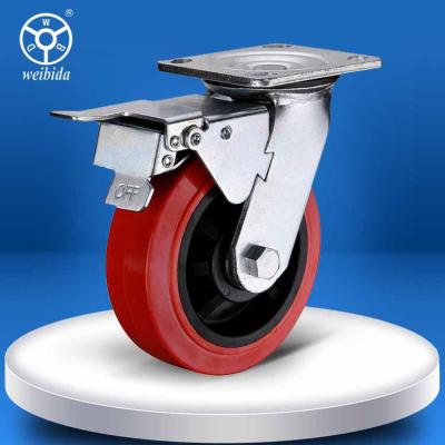 中国 4 インチ 中級 ローラー ボルト 穴 サイズ 1/4 インチ 灰色/赤/青/オレンジ/緑色/白い車輪 販売のため