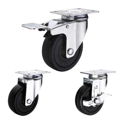 China 3 Inch 154lbs Capacity Medium Duty Casters With Delrin Bearing for sale