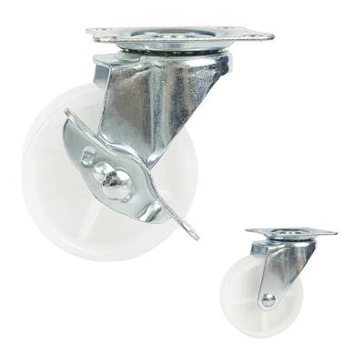 China 50mm Plastic Swivel Caster Wheels , Zinc Plated Solid Caster Wheels for sale