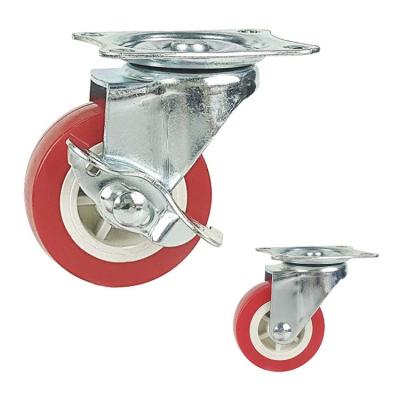 China 2.5 Inch PP 88lbs Capacity Light Duty Casters With Side Lock for sale