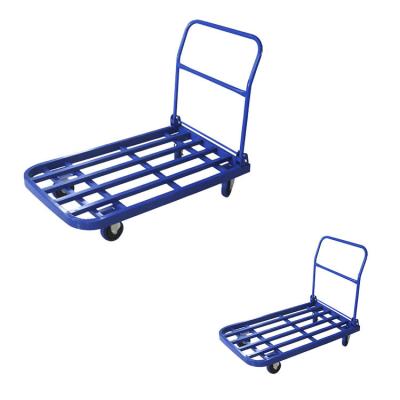 China 120x66cm 1100lbs Capacity Foldable Platform Trolley With Tube Steel for sale