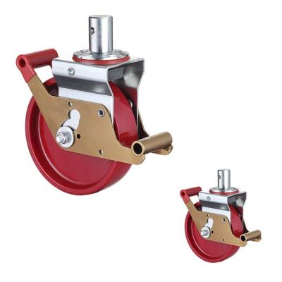 China 125mm Scaffolding Caster Wheels , 1320lb Capacity Mobile Scaffold Wheels for sale