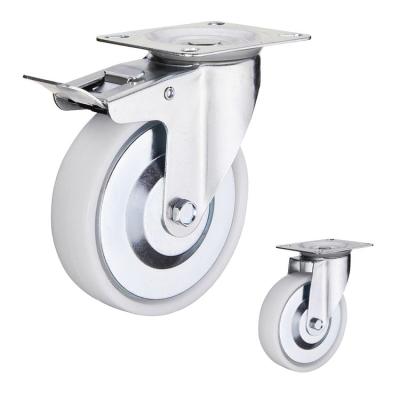 China 3inch 110lbs Loading Industrial Casters With Dust Covers for sale