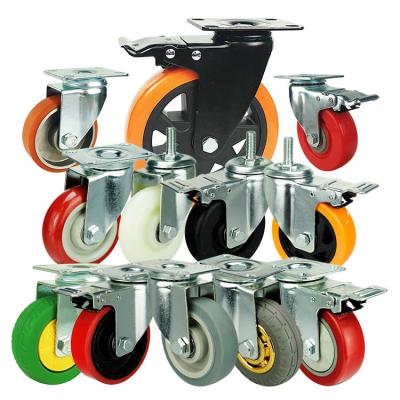 China ISO9001 5inch Polyurethane Caster Wheel Replacement for sale
