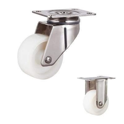 China 3inch 198lbs Capacity 304 Stainless Steel Casters With Plain Bearing for sale