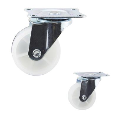 China 2 Inch Diameter Plastic Swivel Plate Light Duty Casters Customize for sale