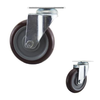China 5 Inch Polyurethane Medium Duty Casters 155mm Height for sale