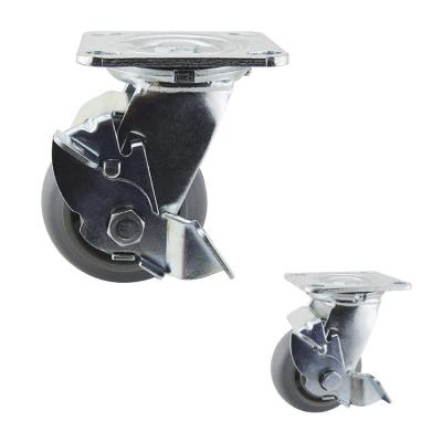 China 100mm soft Thermoplastic Rubber Heavy Duty Lockable Casters for sale