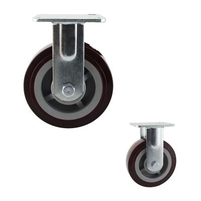 China Industrial Cart 150mm Fixed Type	Heavy Duty Ball Bearing Wheels for sale