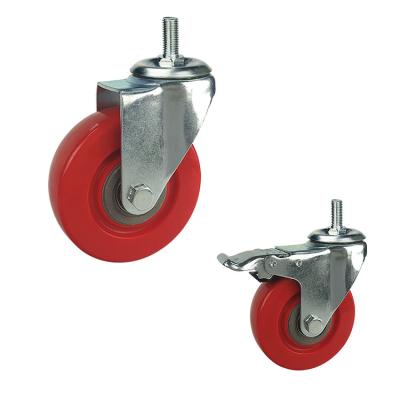 China 100mm Diameter 198LBS Capacity Swivel Medium Duty Casters With Covers for sale