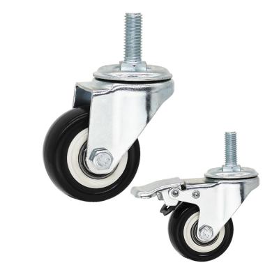 China Small Trolley Wheels Soft PP Core PVC Casters 2