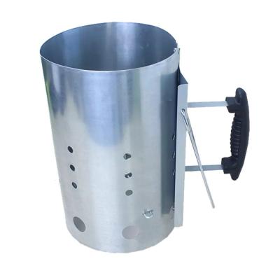 China Barbecue Charcoal Chimney Starter Kitchenware Heavy Duty Galvanised Steel for sale