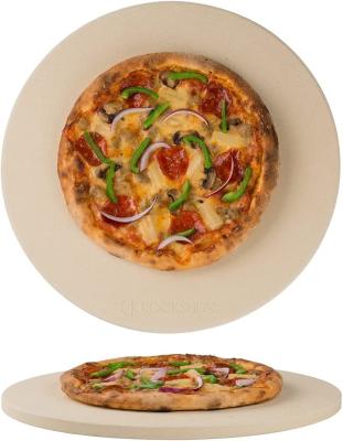China Round Shape Kamado Grill Accessories 8'' 10'' 12'' 13'' 15'' Baking Pizza Stone for sale