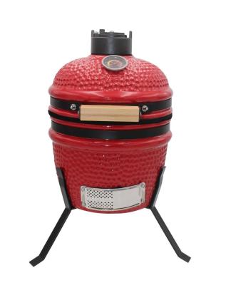 China Outdoor Charcoal 13 Inch Kamado Grill Red Color 32cm for sale