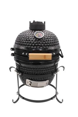 China 13 Inch 32cm Charcoal BBQ Ceramic Grill Outdoor Black for sale