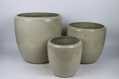China Macetas esmaltadas de cerámica hechas a mano para exteriores 9.5