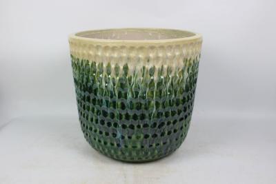 China Olla de cerámica para jardín con forma redonda de fuego alto en venta