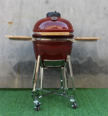 China 18 Inch Ceramic Barbecue Grill Tropical Red Color 48cm for sale