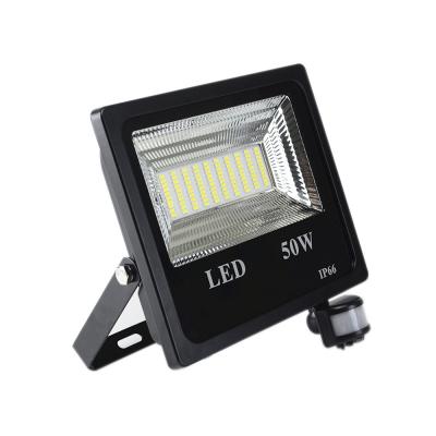 China Waterproof LED PIR Floodlight 50W 5000 Lumen Motion Sensor Light IP66 for sale