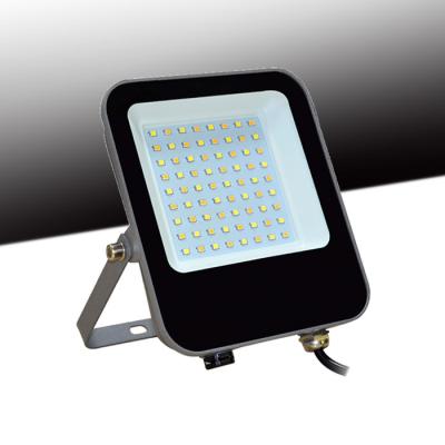 China ODM Dustproof Dimmable Slim LED Flood Lights PIR Sensor With Tri-Colored Grey Housing for sale