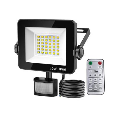 China Waterproof Remote PIR Sensor LED Floodlight With Brightness CCT Dimming for sale