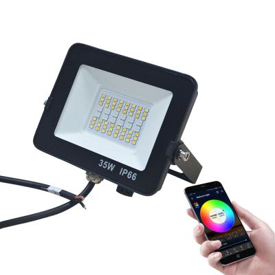 China Color Changings RGB 12V Flood Light for Outdoor Waterproof Lighting for sale