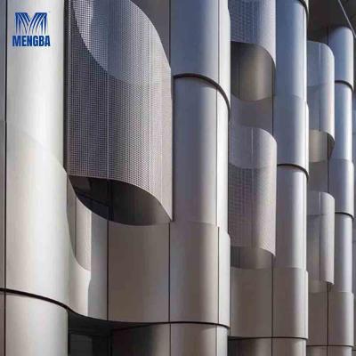 China Stadiums Aluminium Exterior Wall Cladding 1mm / 2mm Thickness Column Cover for sale