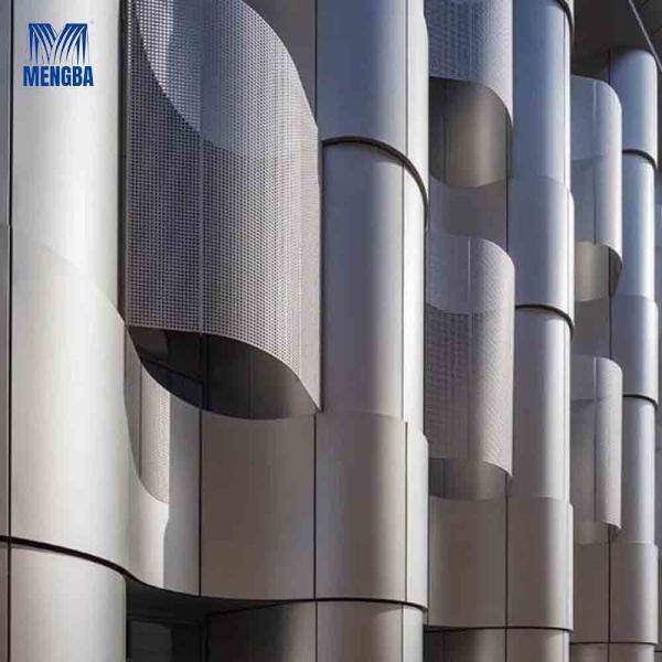 Quality Stadiums Aluminium Exterior Wall Cladding 1mm / 2mm Thickness Column Cover for sale