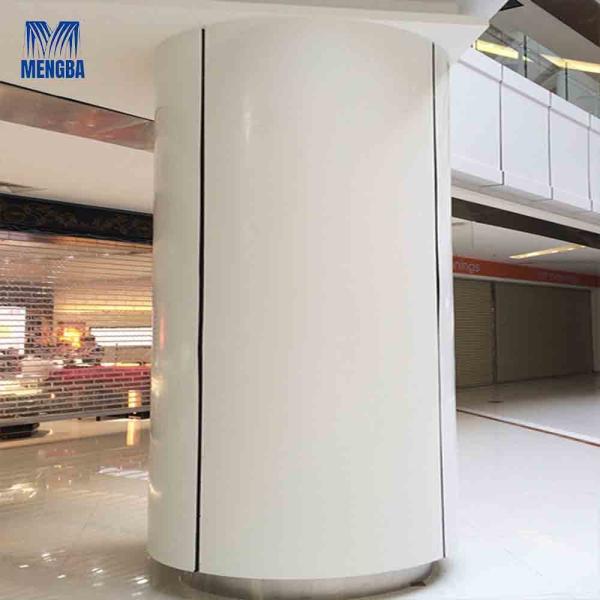 Quality Stadiums Aluminium Exterior Wall Cladding 1mm / 2mm Thickness Column Cover for sale