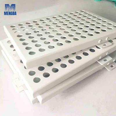 China Customized Aluminium Curtain Wall Punched Plate Cladding Facade for sale