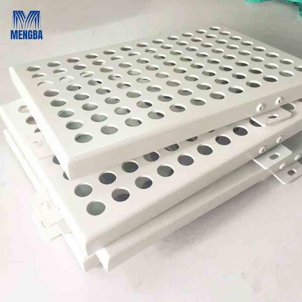 Quality Customized Aluminium Curtain Wall Punched Plate Cladding Facade for sale