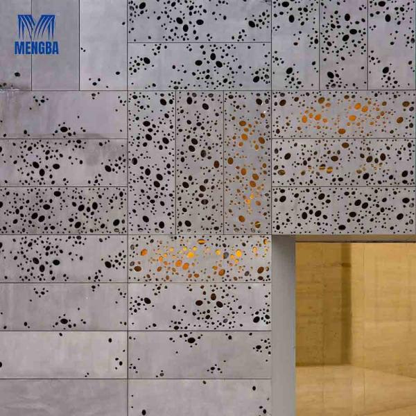 Quality Customized Aluminium Curtain Wall Punched Plate Cladding Facade for sale