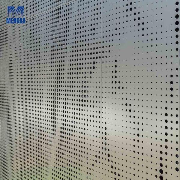 Quality Customized Aluminium Curtain Wall Punched Plate Cladding Facade for sale