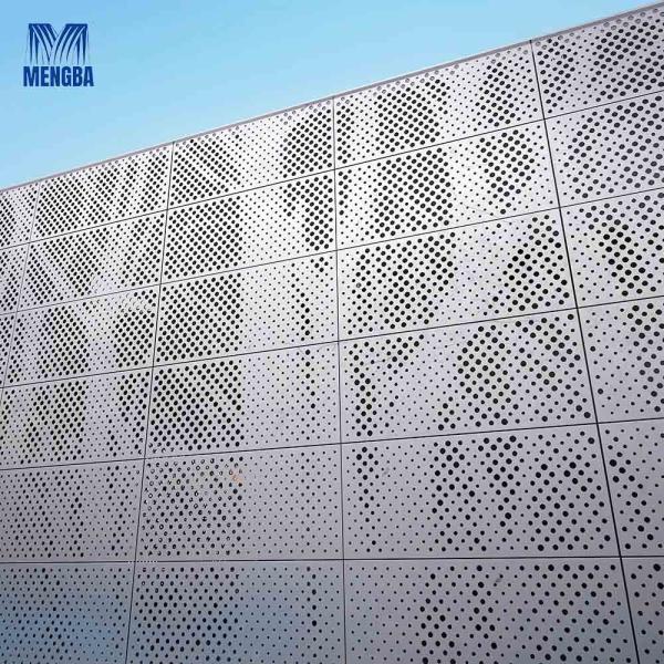 Quality Customized Aluminium Curtain Wall Punched Plate Cladding Facade for sale